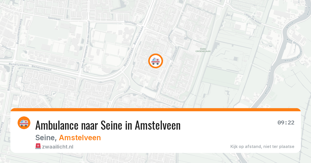 Ambulance naar Seine in Amstelveen — 4 mei 2026