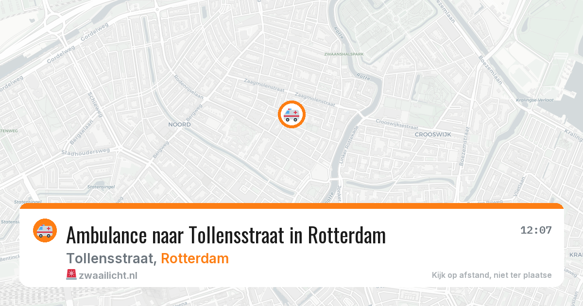 Ambulance naar Tollensstraat in Rotterdam — 4 jul 2026
