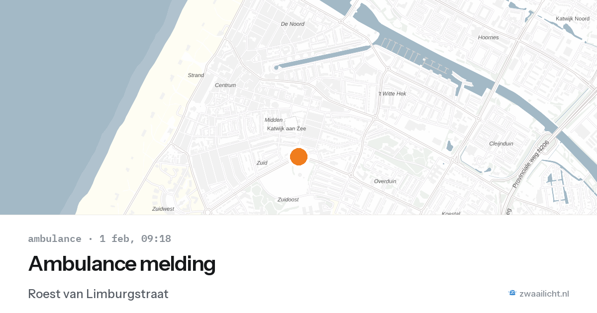 Ambulance melding — 1 feb 2026