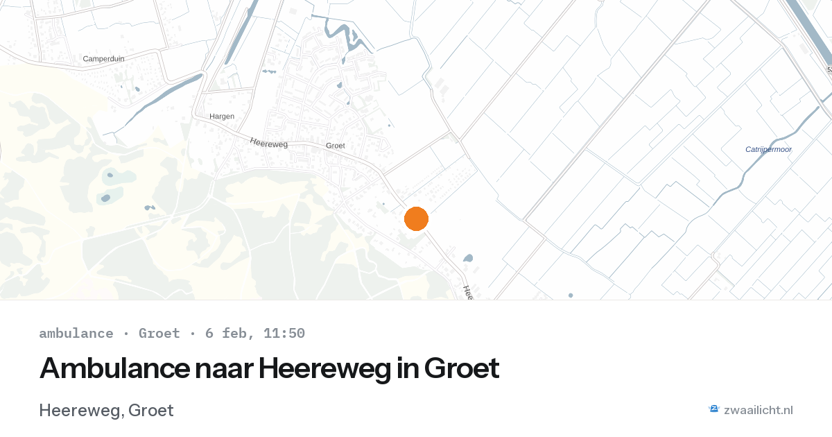 Ambulance naar Heereweg in Groet — 6 feb 2026
