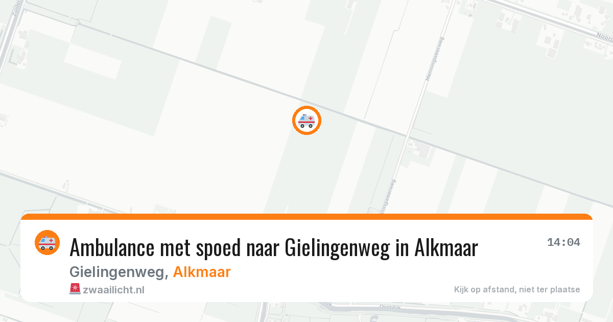 Ambulance met spoed naar Gielingenweg in Alkmaar — 27 jun 2026