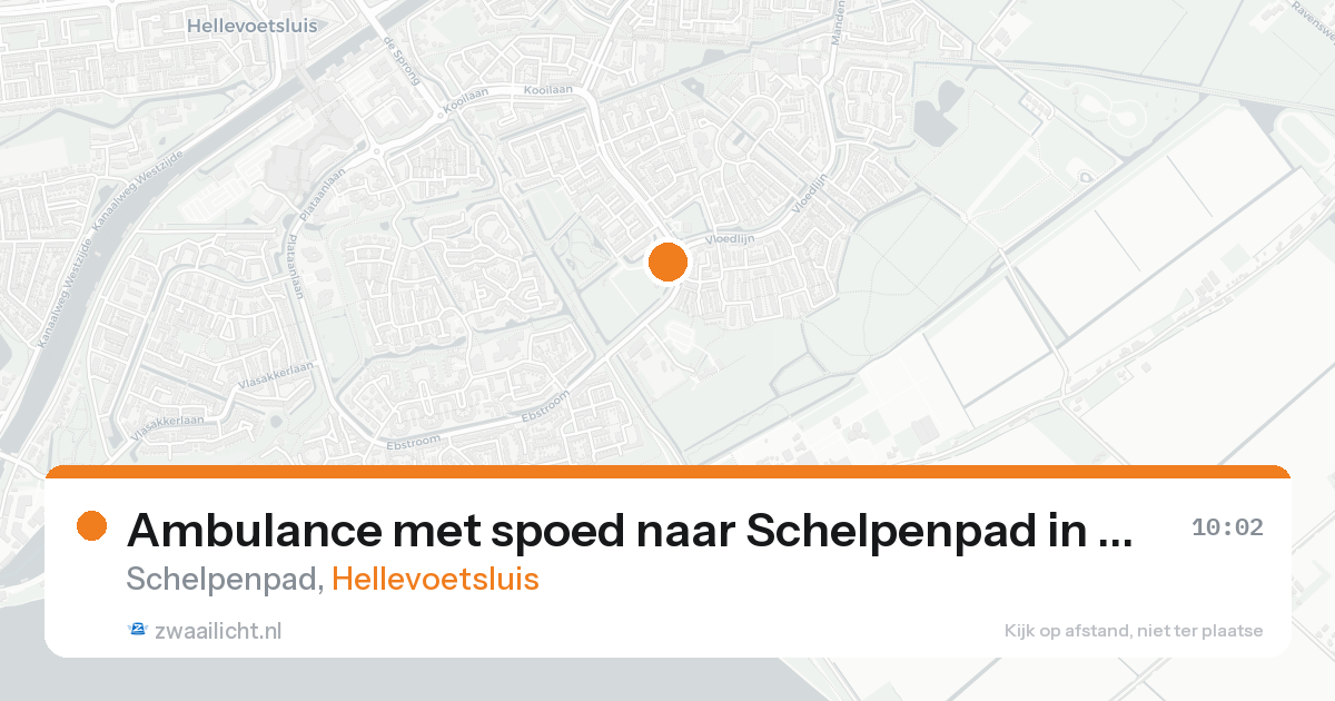 Ambulance met spoed naar Schelpenpad in Hellevoetsluis — 30 jun 2026