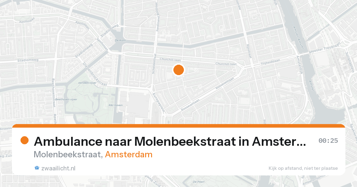 Ambulance naar Molenbeekstraat in Amsterdam — 7 feb 2026