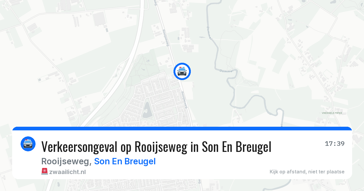 Verkeersongeval op Rooijseweg in Son En Breugel — 24 jun 2026