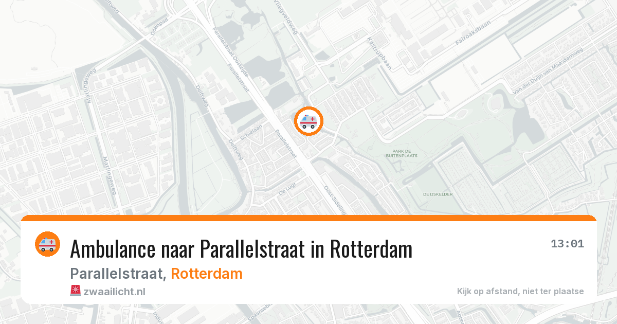 Ambulance naar Parallelstraat in Rotterdam — 26 jun 2026