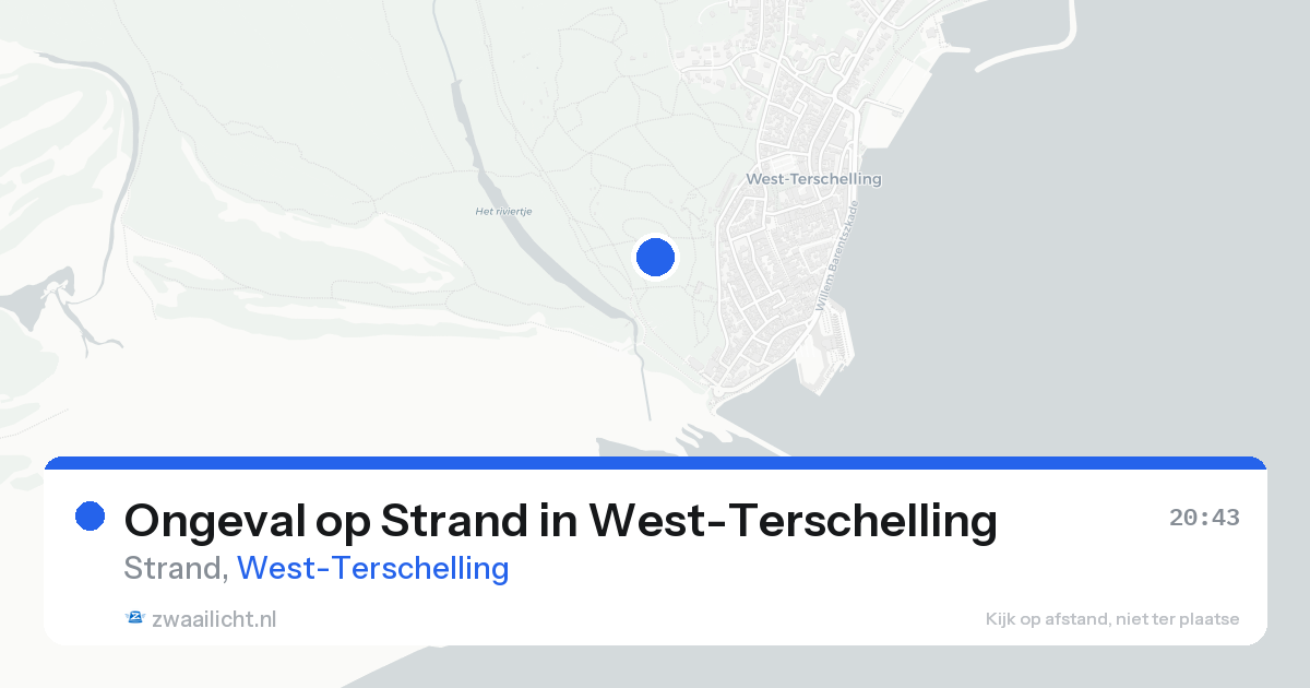 Ongeval op Strand in West-Terschelling — 2 aug 2026