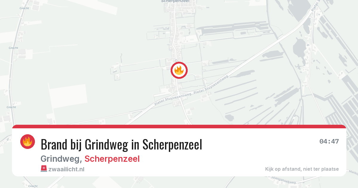 Brand bij Grindweg in Scherpenzeel — 25 mrt 2026
