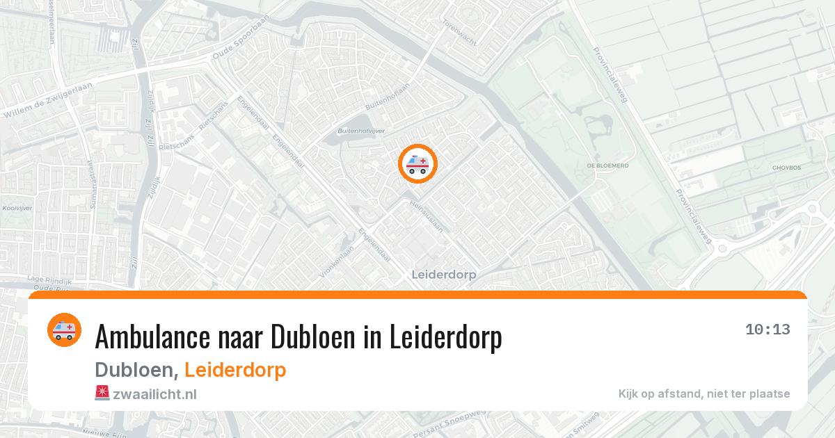 Ambulance naar Dubloen in Leiderdorp — 4 jul 2026