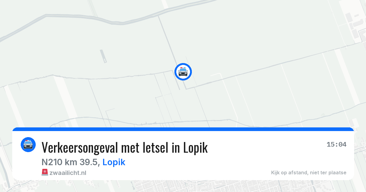 Verkeersongeval met letsel in Lopik — 7 apr 2026