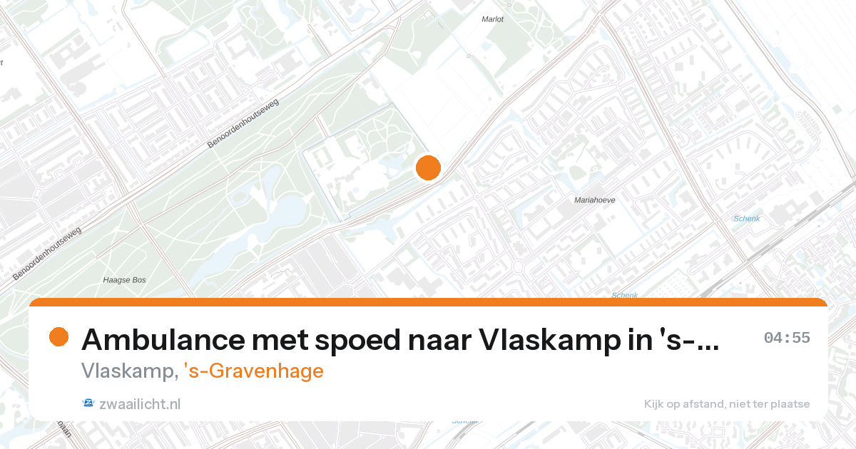 Ambulance met spoed naar Vlaskamp in 's-Gravenhage — 28 aug 2026