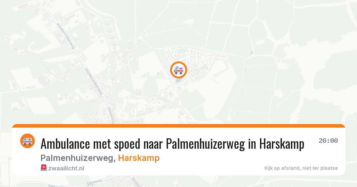 Ambulance met spoed naar Palmenhuizerweg in Harskamp — 7 jul 2026