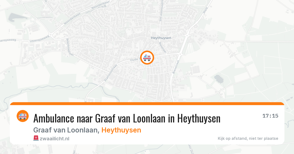 Ambulance naar Graaf van Loonlaan in Heythuysen — 10 jul 2026