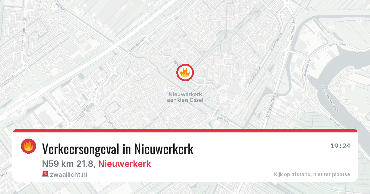 Verkeersongeval in Nieuwerkerk — 17 jul 2026