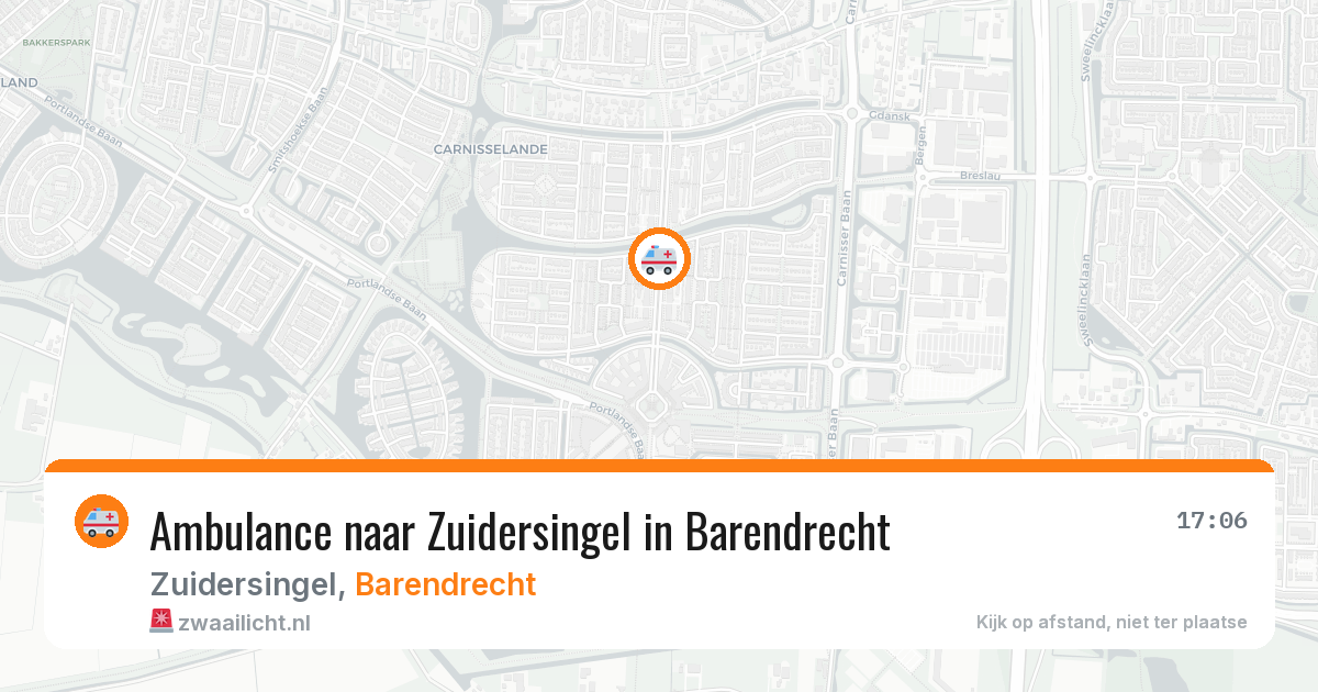 Ambulance naar Zuidersingel in Barendrecht — 12 aug 2026