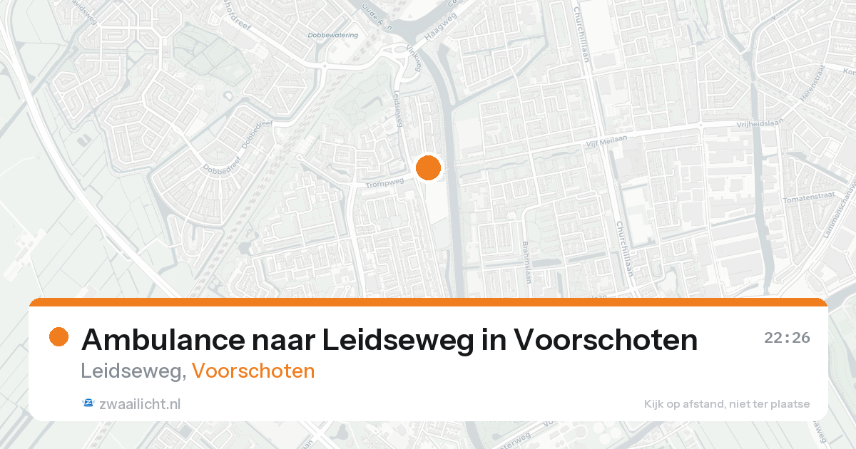Ambulance naar Leidseweg in Voorschoten — 15 jun 2026