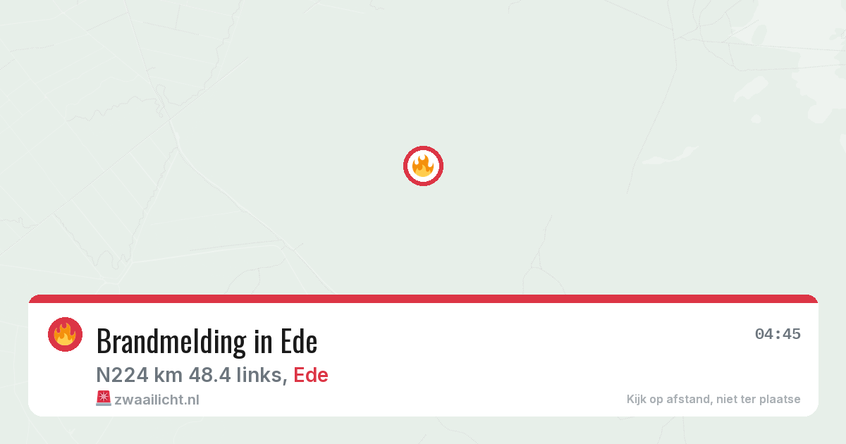 Brandmelding in Ede — 28 jun 2026
