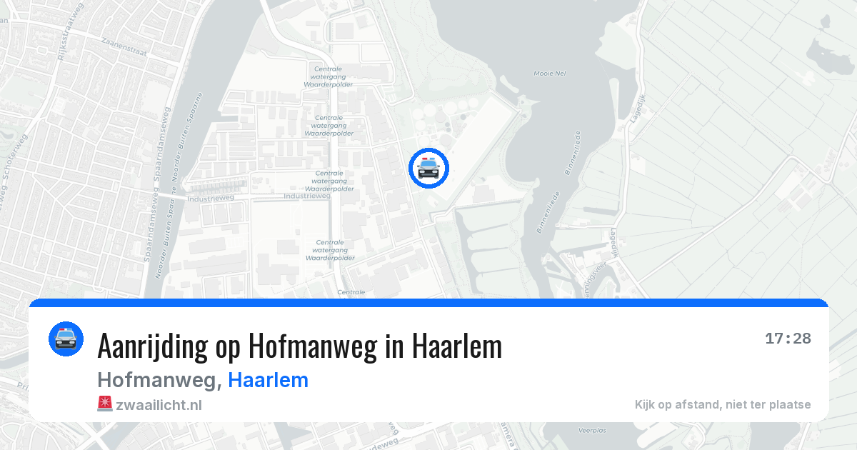 Aanrijding op Hofmanweg in Haarlem — 22 mei 2026