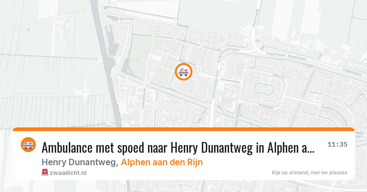 Ambulance met spoed naar Henry Dunantweg in Alphen aan den Rijn — 27 jan 2026