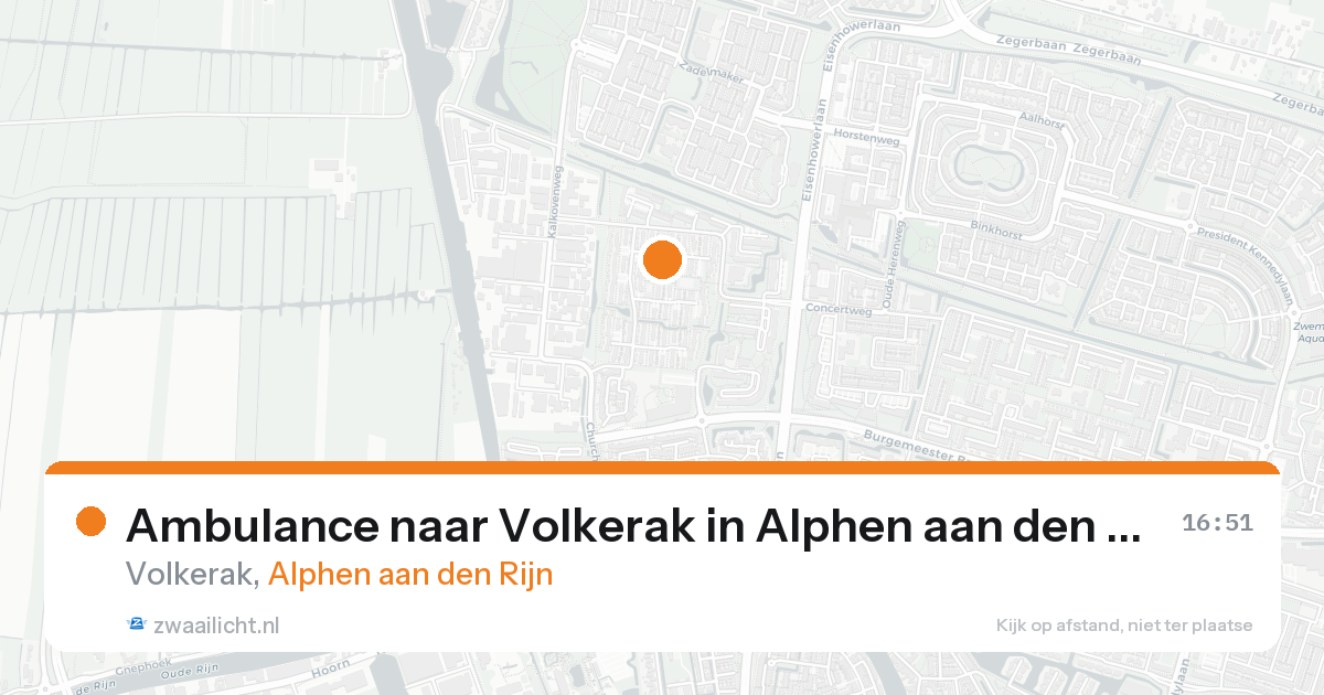 Ambulance naar Volkerak in Alphen aan den Rijn — 22 aug 2026