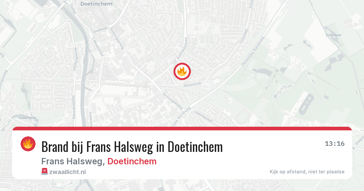 Brand bij Frans Halsweg in Doetinchem — 28 jun 2026