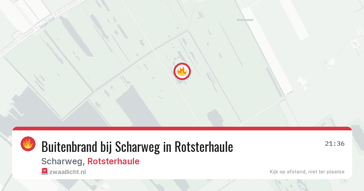 Buitenbrand bij Scharweg in Rotsterhaule — 8 aug 2026