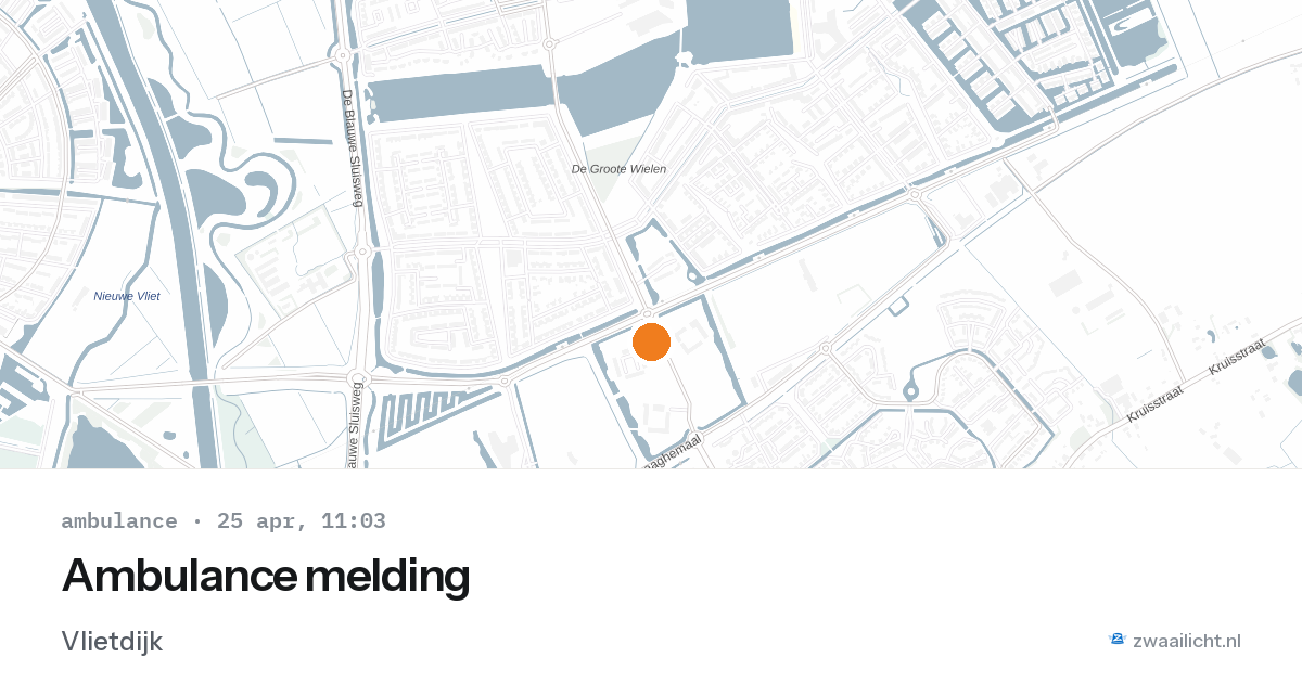Ambulance melding — 25 apr 2026