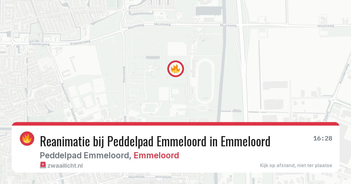 Reanimatie bij Peddelpad Emmeloord in Emmeloord — 16 mrt 2026