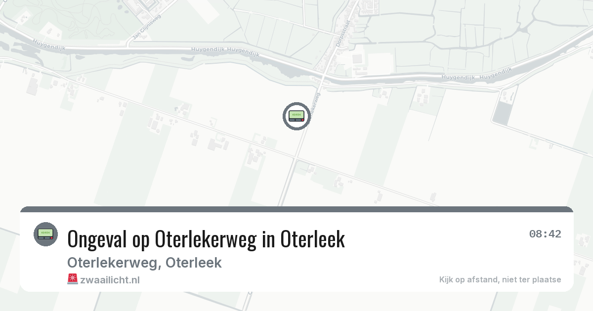 Ongeval op Oterlekerweg in Oterleek — 25 feb 2026