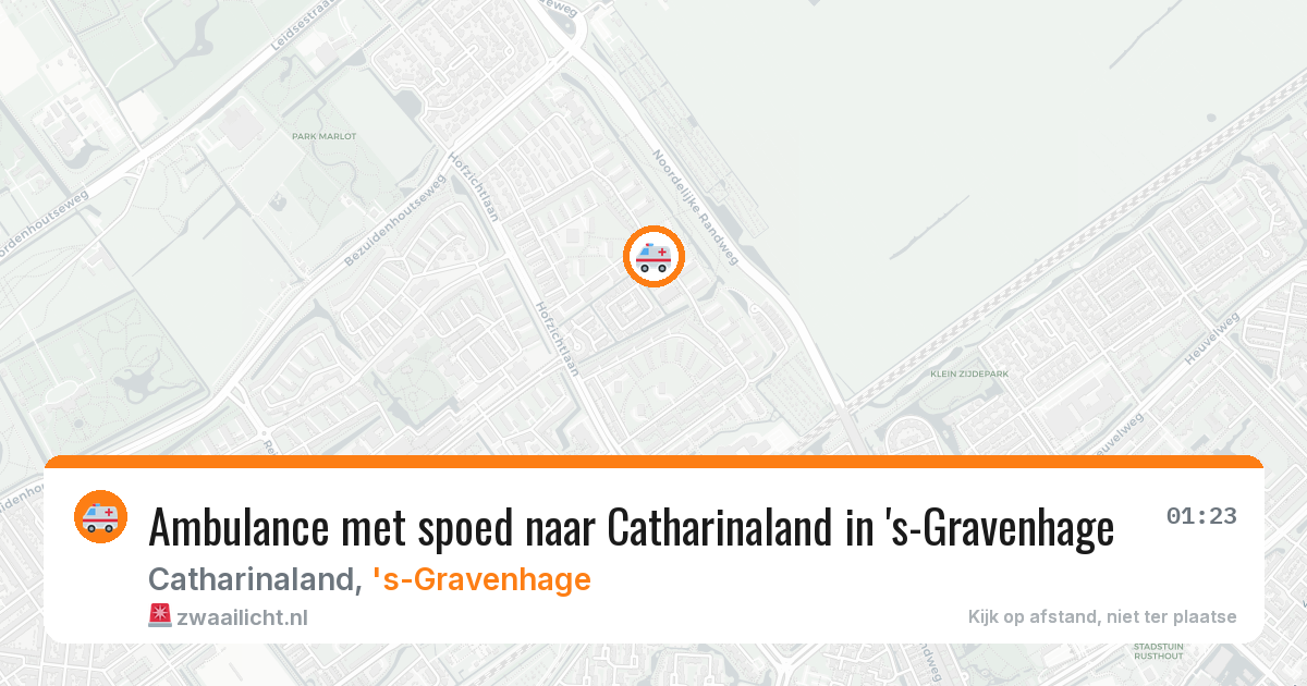 Ambulance met spoed naar Catharinaland in 's-Gravenhage — 29 mei 2026