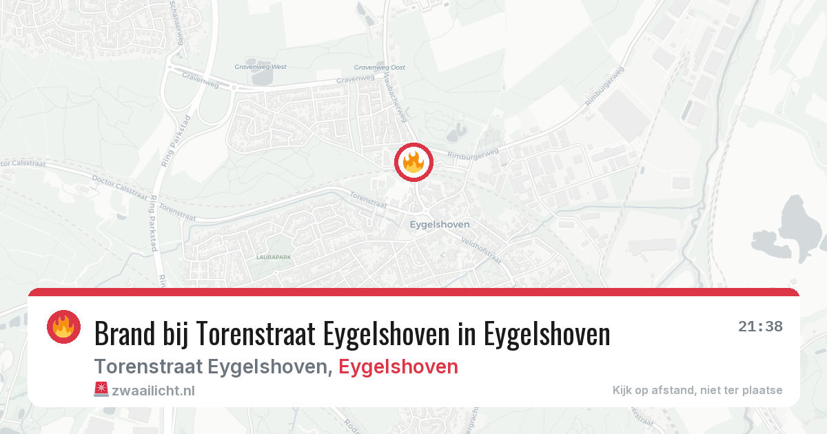 Brand bij Torenstraat Eygelshoven in Eygelshoven — 14 jul 2026