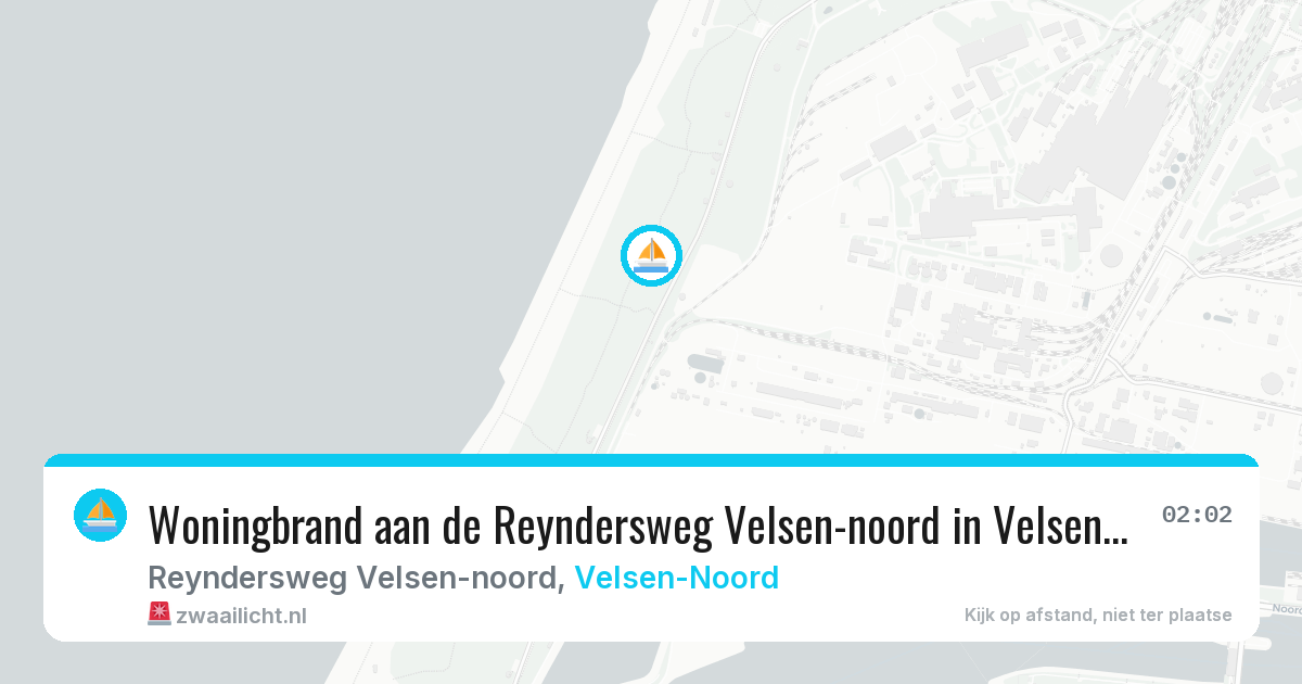 Woningbrand aan de Reyndersweg Velsen-noord in Velsen-Noord — 9 jul 2026