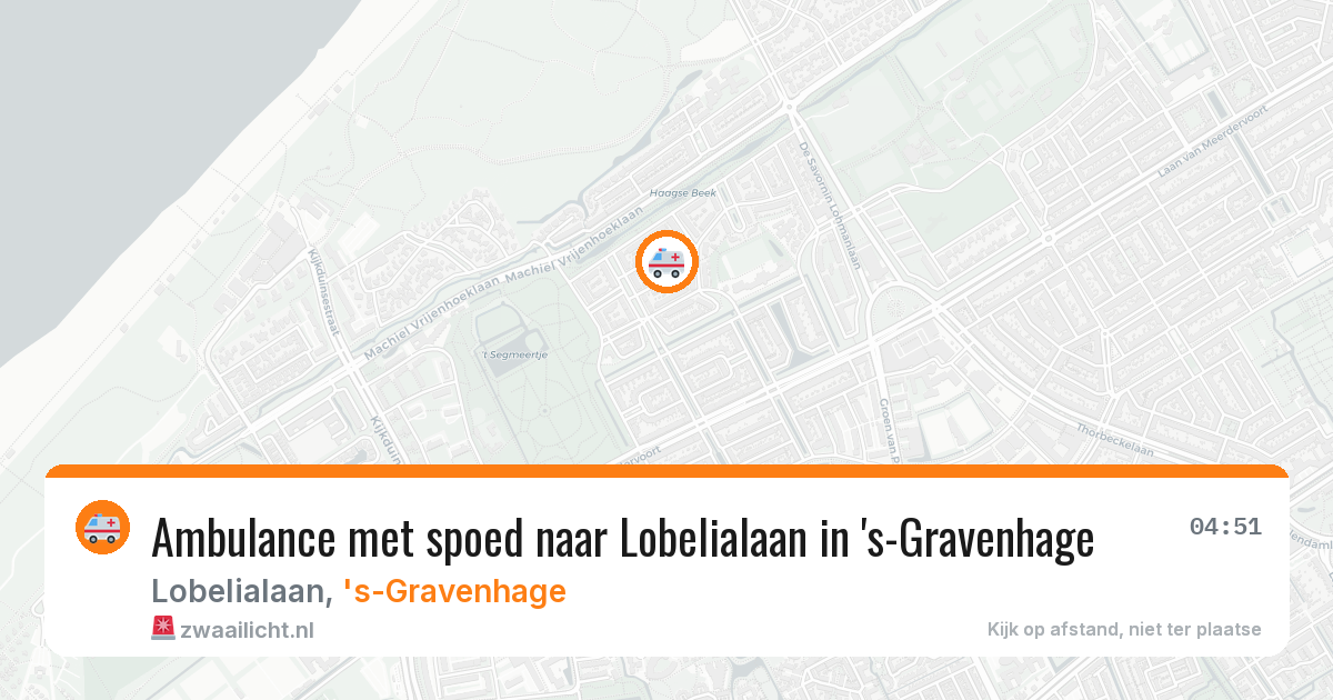 Ambulance met spoed naar Lobelialaan in 's-Gravenhage — 5 aug 2026