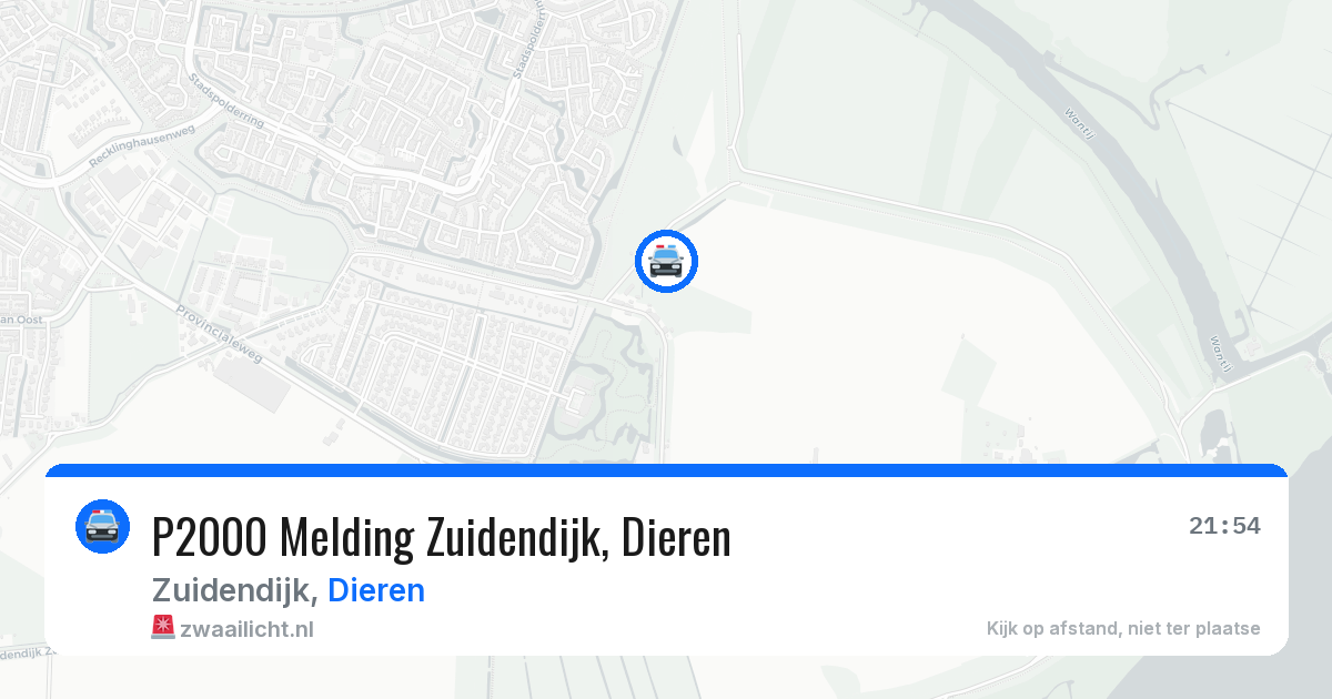 P2000 Melding Zuidendijk, Dieren — 12 jun 2026