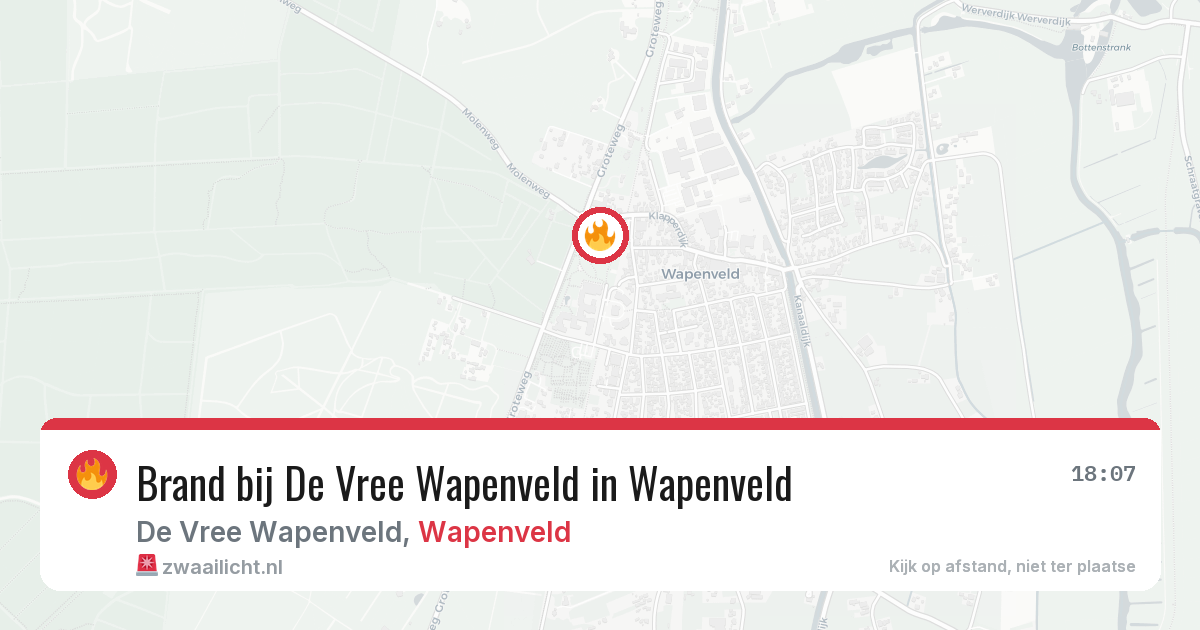 Brand bij De Vree Wapenveld in Wapenveld — 21 mei 2026