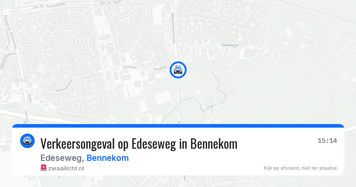 Verkeersongeval op Edeseweg in Bennekom — 18 mei 2026