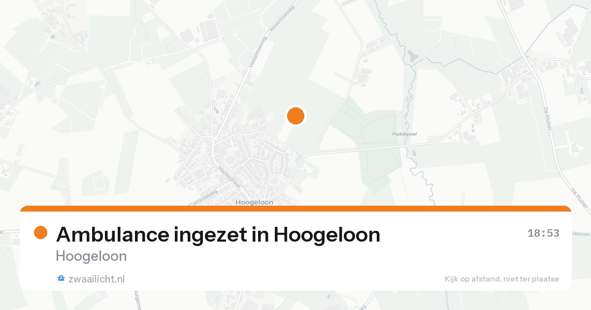 Ambulance ingezet in Hoogeloon — 10 aug 2026