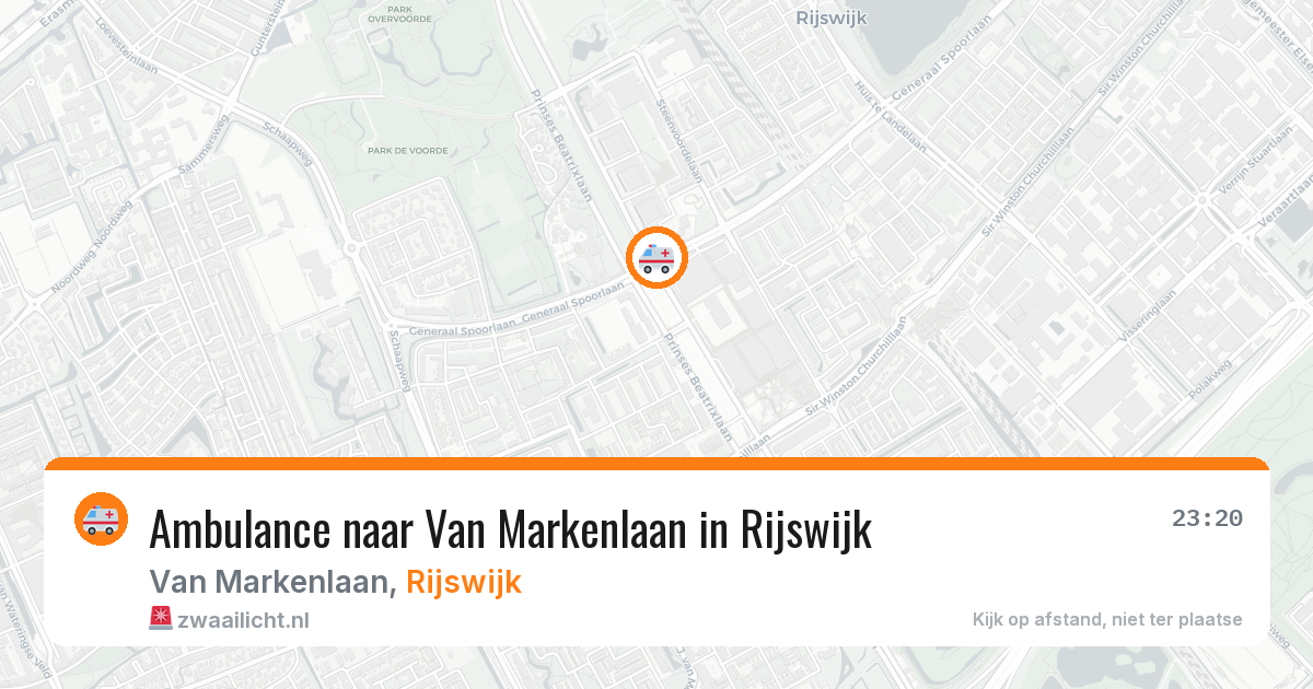 Ambulance naar Van Markenlaan in Rijswijk — 22 jun 2026