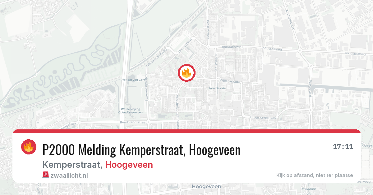 P2000 Melding Kemperstraat, Hoogeveen — 25 jul 2026