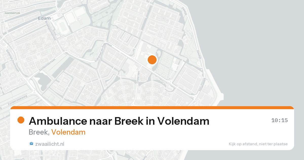 Ambulance naar Breek in Volendam — 29 mei 2026