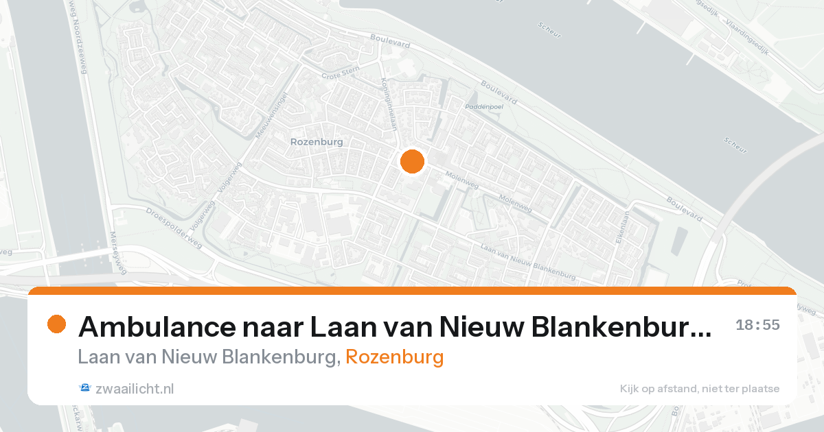 Ambulance naar Laan van Nieuw Blankenburg in Rozenburg — 21 aug 2026