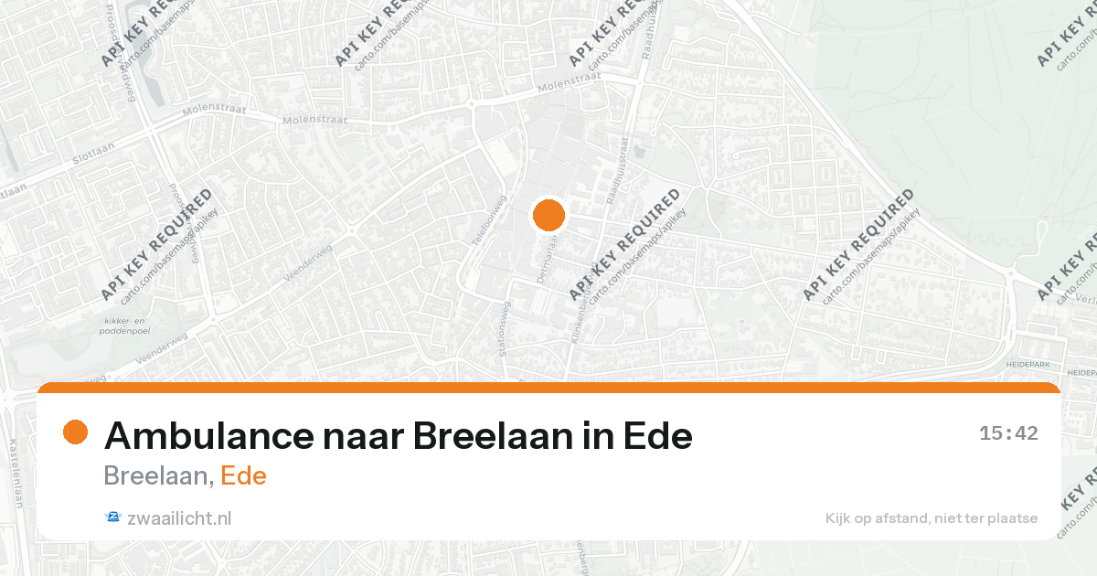 Ambulance naar Breelaan in Ede — 26 aug 2026