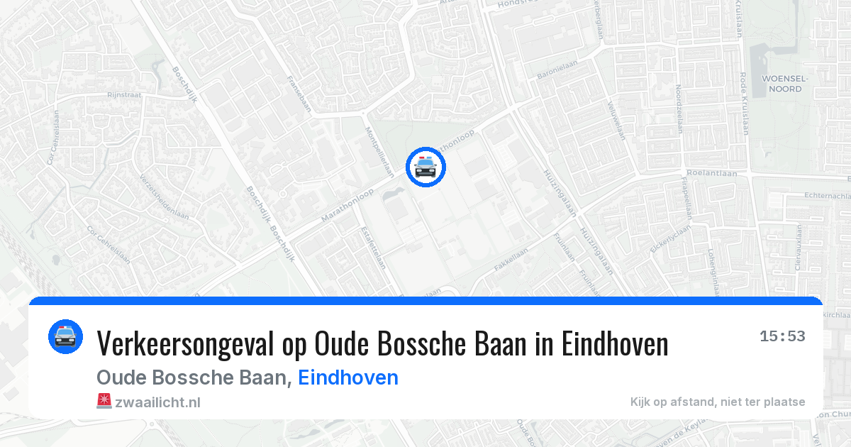 Verkeersongeval op Oude Bossche Baan in Eindhoven — 18 jun 2026