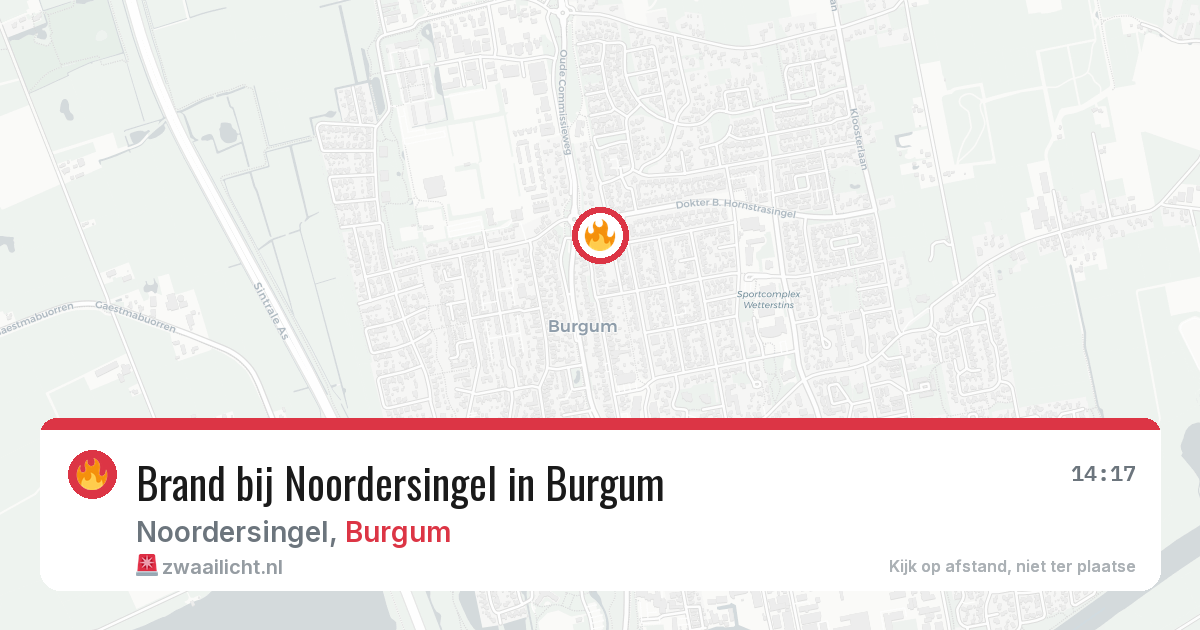 Brand bij Noordersingel in Burgum — 14 jul 2026