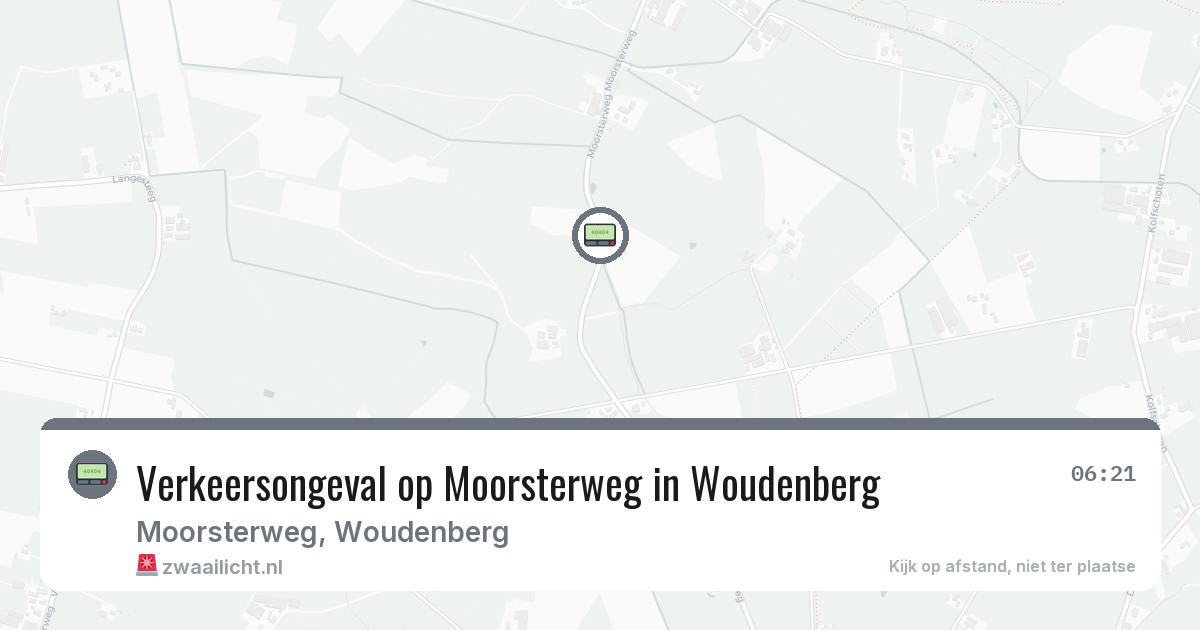 Verkeersongeval op Moorsterweg in Woudenberg — 3 mrt 2026