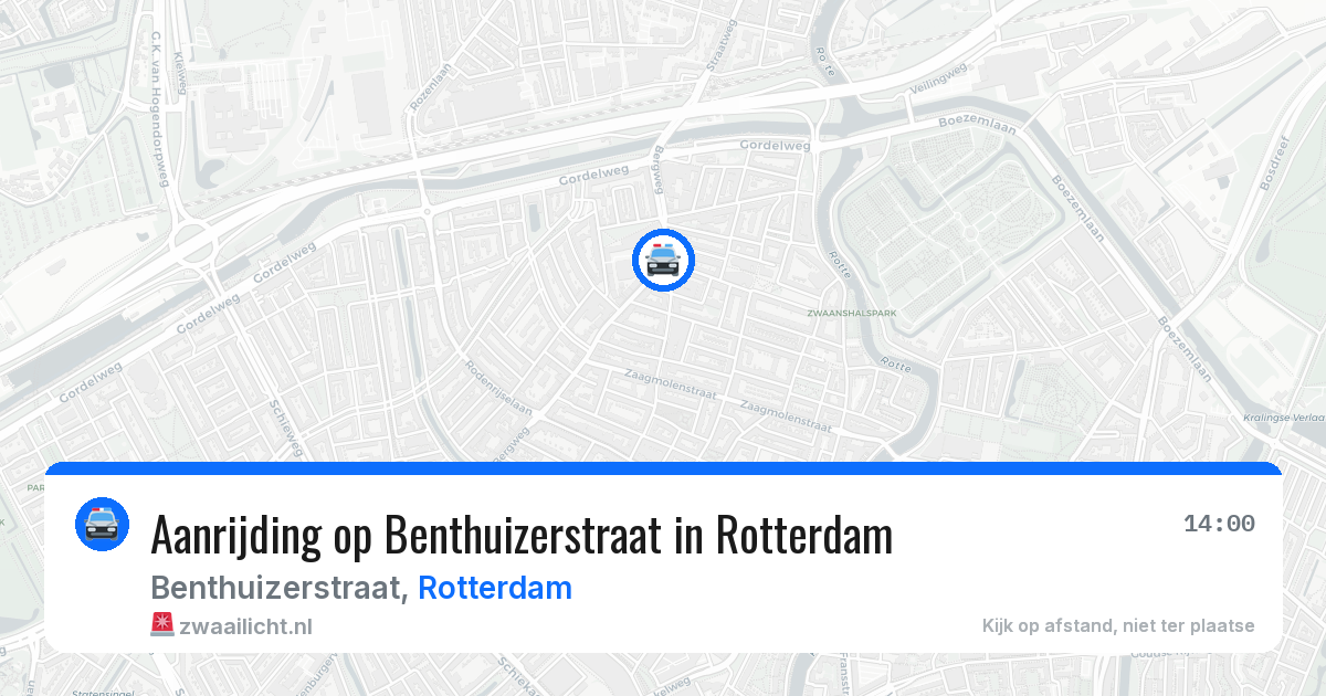 Aanrijding op Benthuizerstraat in Rotterdam — 20 jun 2026
