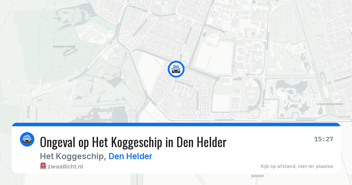Ongeval op Het Koggeschip in Den Helder — 11 mei 2026