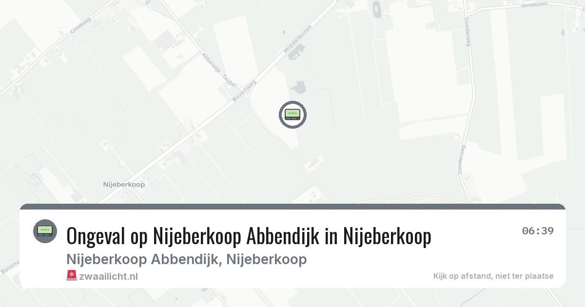 Ongeval op Nijeberkoop Abbendijk in Nijeberkoop — 1 feb 2026