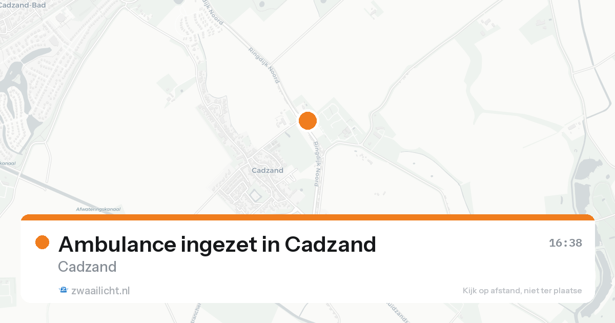 Ambulance ingezet in Cadzand — 20 aug 2026