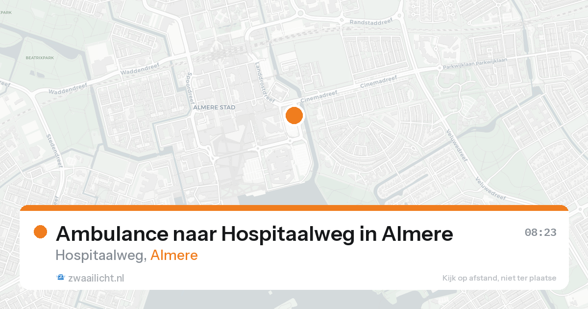 Ambulance naar Hospitaalweg in Almere — 25 aug 2026