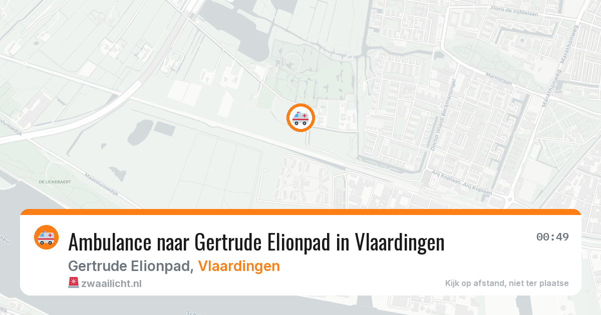 Ambulance naar Gertrude Elionpad in Vlaardingen — 10 jun 2026